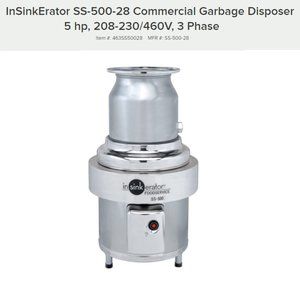 InSinkErator SS-500-28 Large Capacity Commerical Waste Disposer Brand New in Box